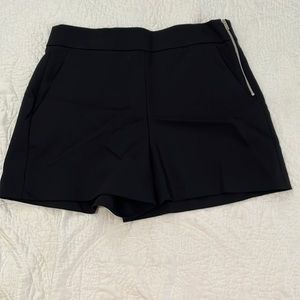 Zara high-waisted black shorts